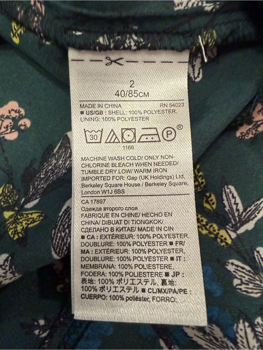 Banana Republic Teal Floral Ruffle-Hem Mini Dress Size 2 - Picture 10 of 13